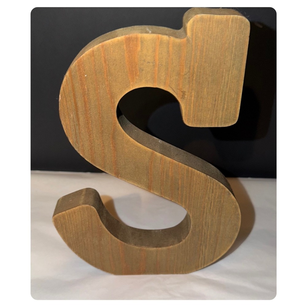 Hobby Lobby Wood Letter S Brown Large Rustic Wall Decor Monogram